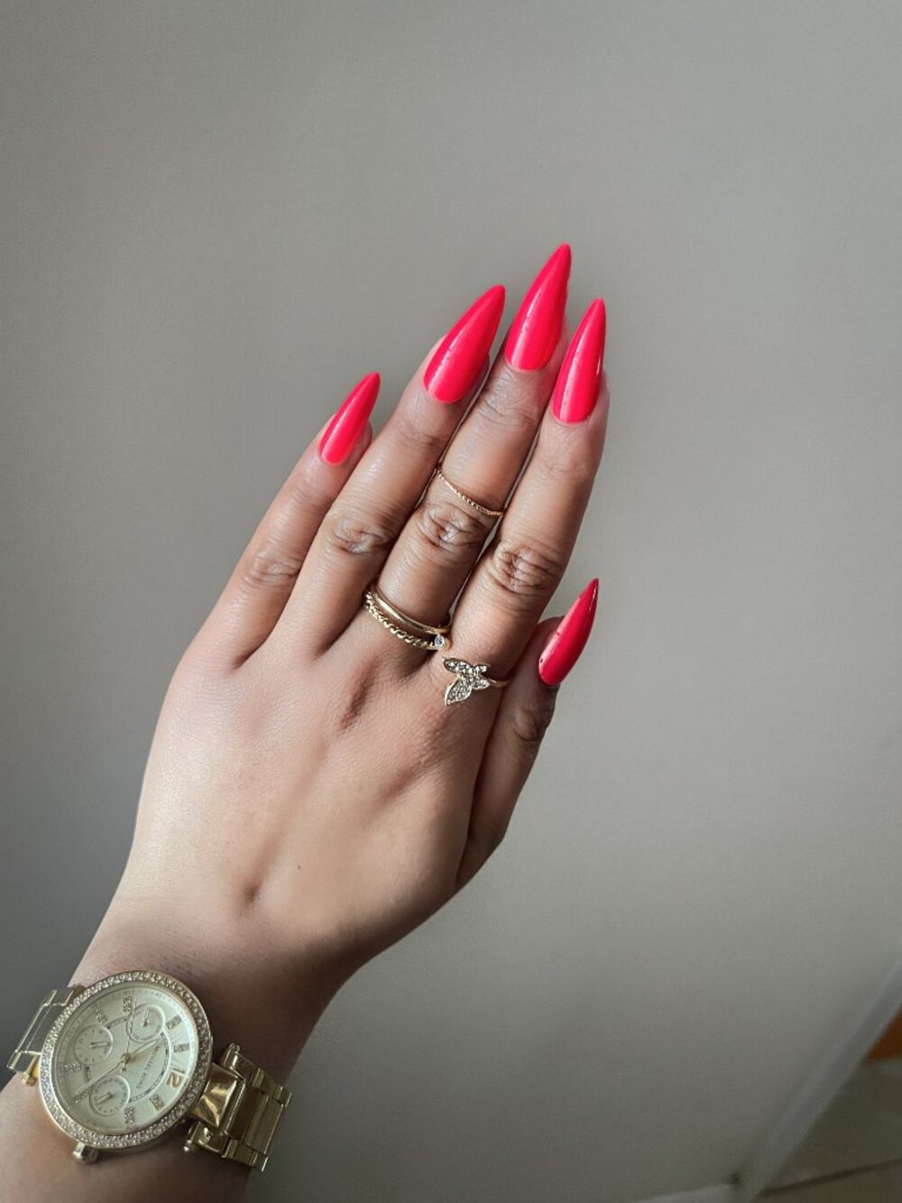 Cherry Bomb Red Press On Nails | Long Stiletto | Red False Nails